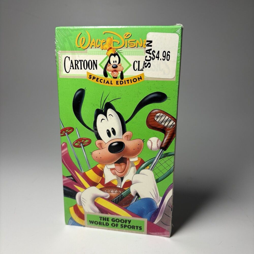 The Goofy World of Sports (VHS, 1991) Walt Disney Cartoon Classics NEW SEALED